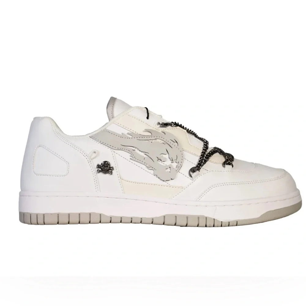 Brand X Court Classic (Toki) White Leather Sneakers Size 10.5